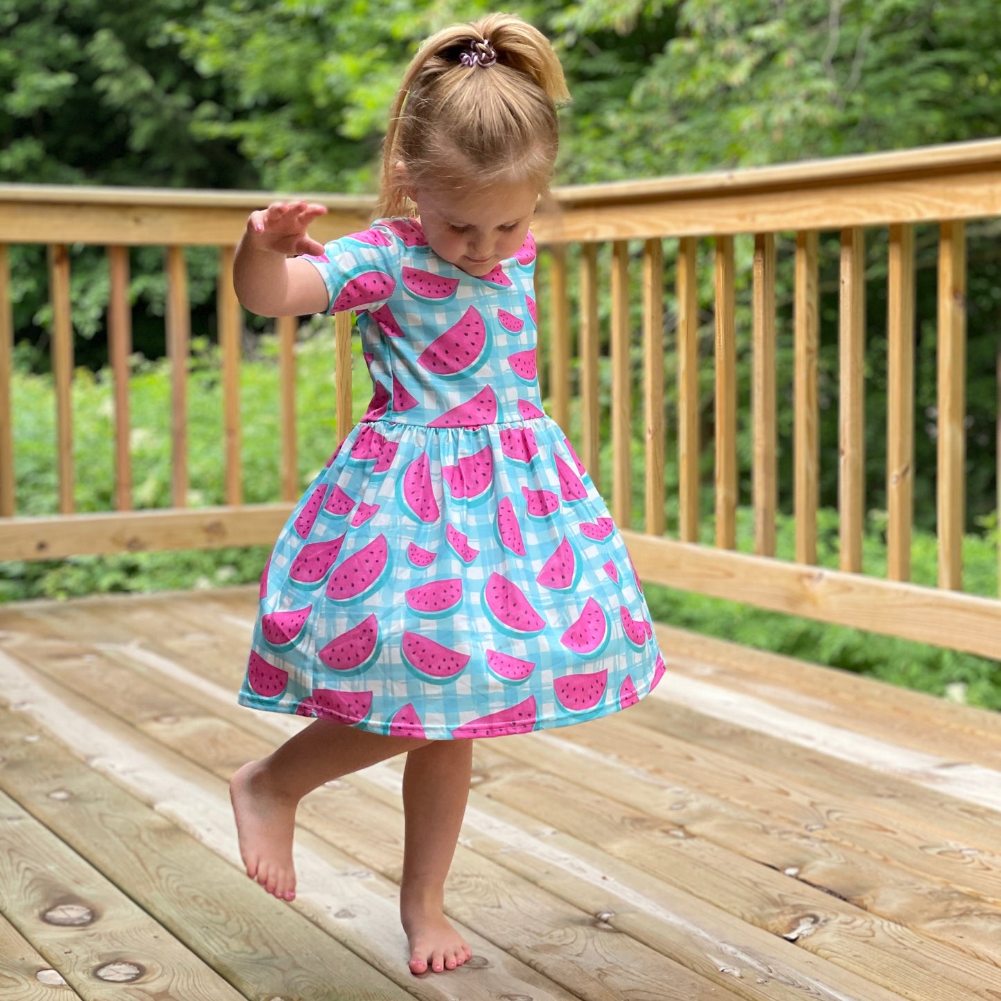 Watermelon Picnic CrissCross Dress