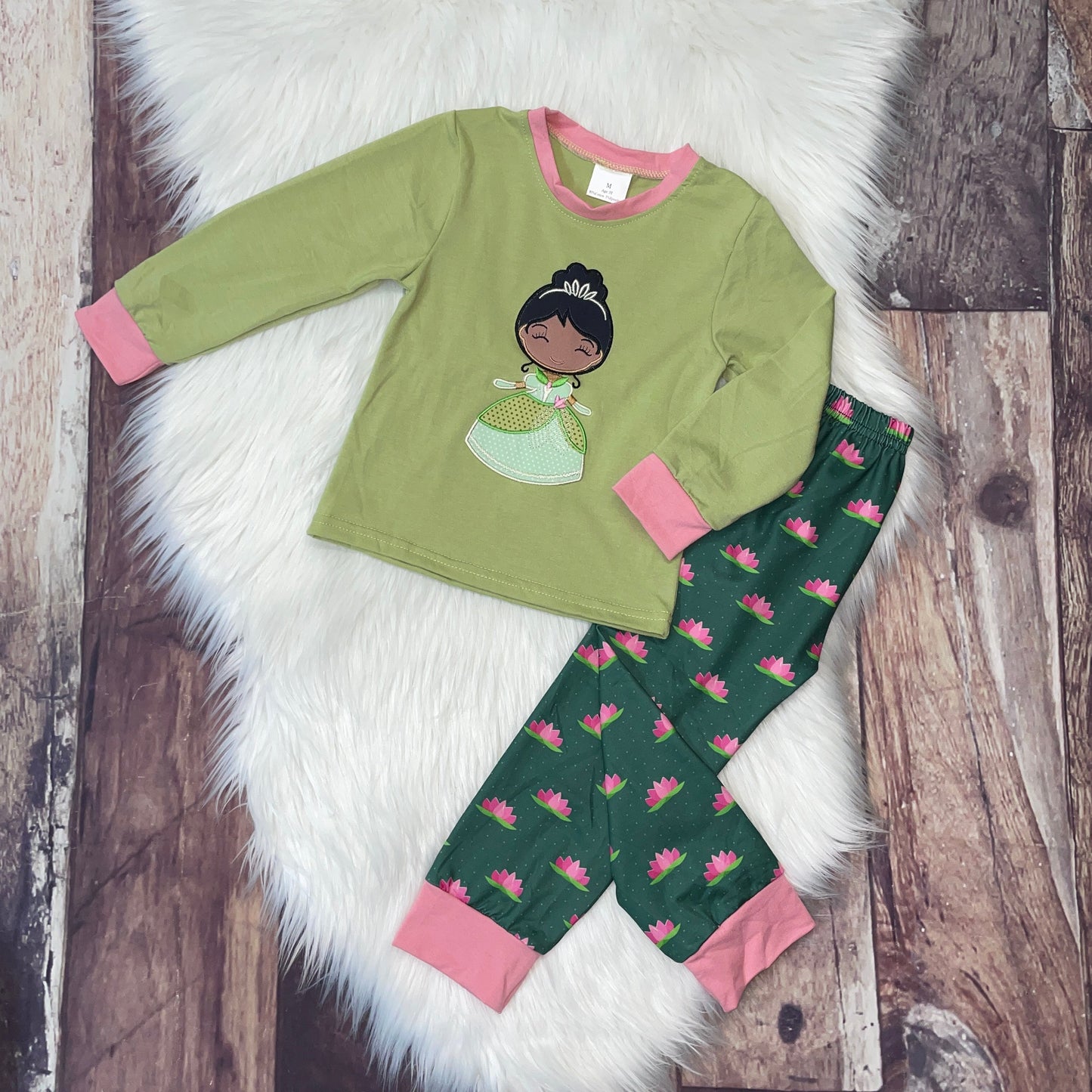 Frog Princess Embroidered Loungewear Set