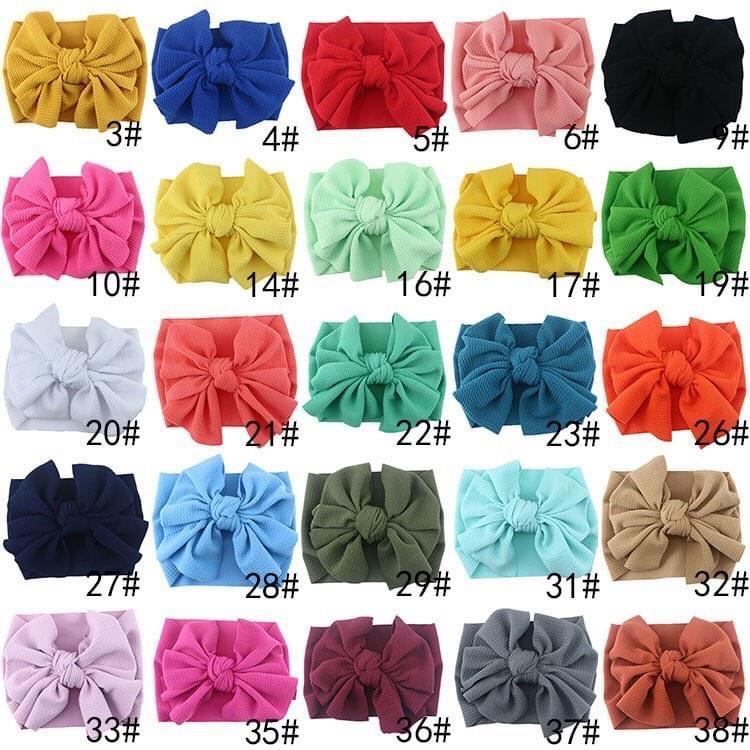 Large Fabric Messy Bow Headwrap